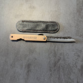 Coltello da tasca - Modello Higonokami Bronzo - 16,5cm - Martellato